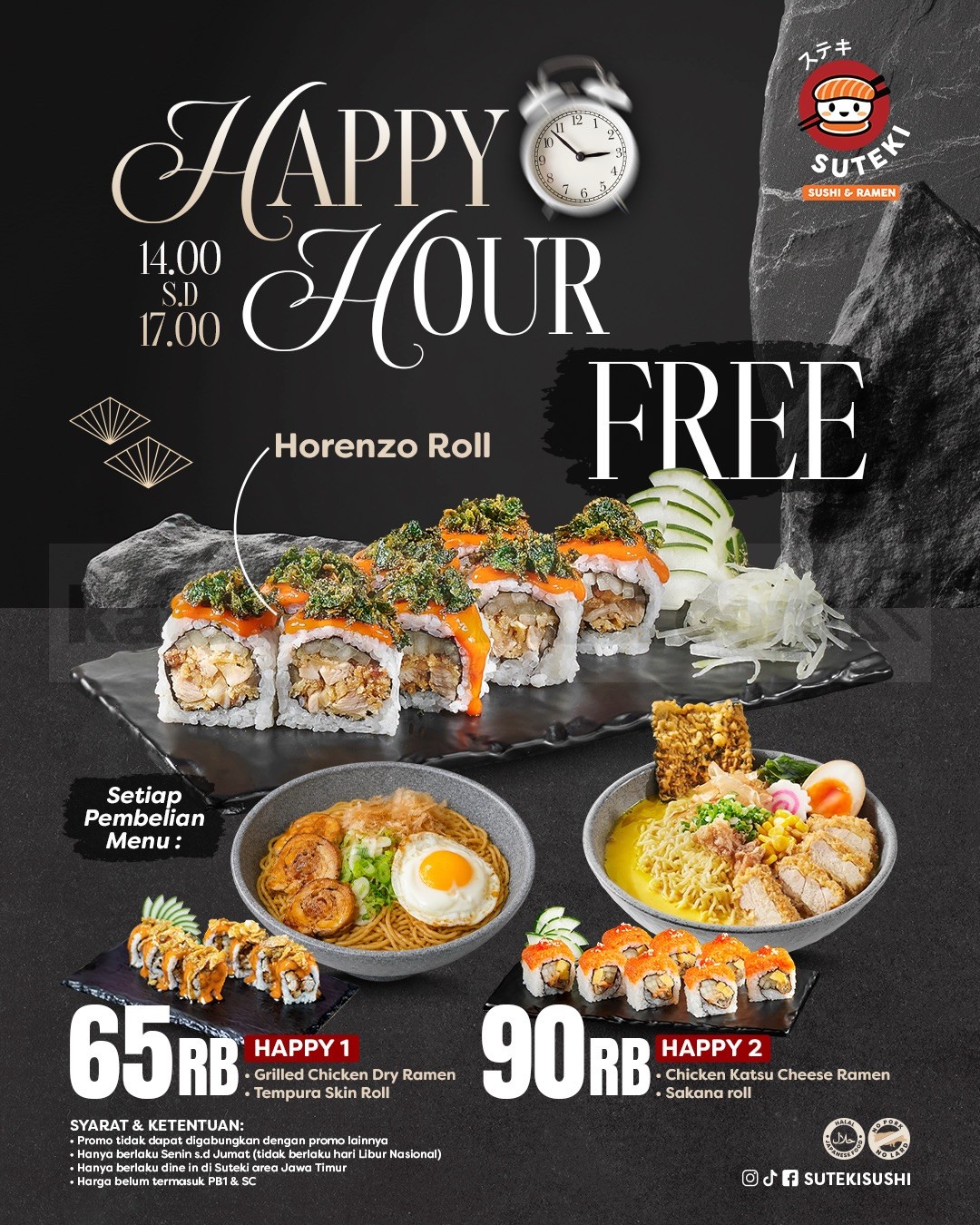 Promo Suteki Sushi Yasui Set Rp73.000 Promo Suteki Sushi Yasui Set Rp73.000 2