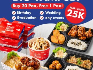 Promo Tami Yakitori Big Tami Set mulai Rp.25.000 per pax dengan bonus free 1 pax