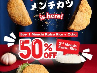 Promo Tami Yakitori NEW! Menchi Katsu Rice Diskon 50% menu kedua dine in