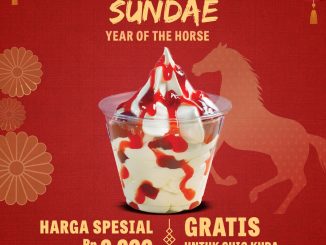 Promo TEXAS CHICKEN GRATIS Berry Lucky Sundae Year of the Horse