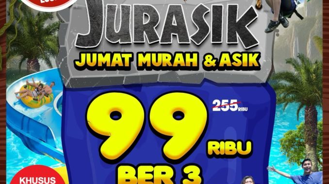 Promo The Jungle Jurasik Jumat Murah & Asik Rp. 99.000 Bertiga untuk 3 orang di The Jungle Bogor