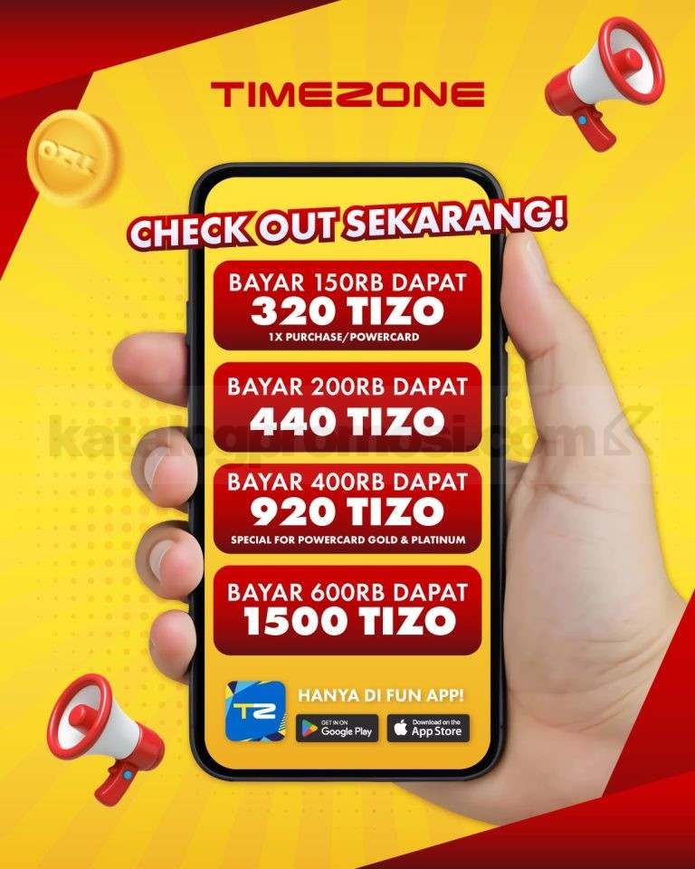Promo Timezone Flash Sale Bonus Tizo hingga 150% • SoPasti.Com