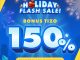 Promo Timezone Holiday Flash Sale bonus Tizo 150%