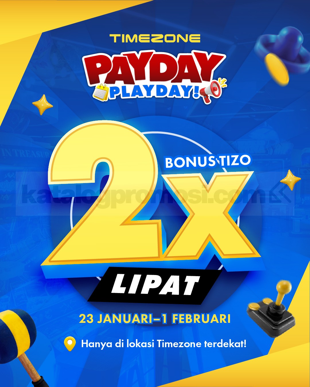 Promo Timezone Payday Play Day Bonus Tizo 2x Lipat Promo Timezone Payday Play Day Bonus Tizo 2x Lipat untuk top up di kasir
