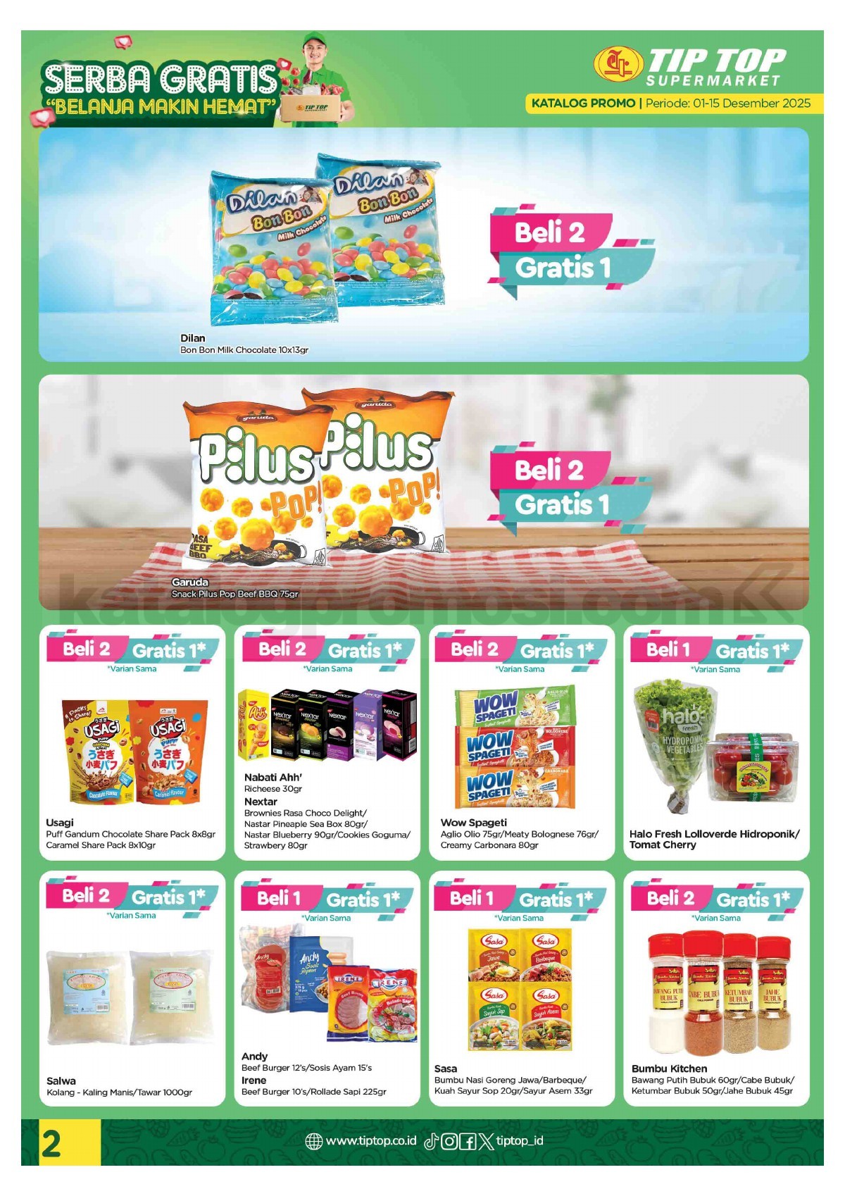 Promo TIP TOP SWALAYAN Katalog Mingguan 01-15 Desember 2025 Promo TIP TOP SWALAYAN Katalog Mingguan 01-15 Desember 2025 2