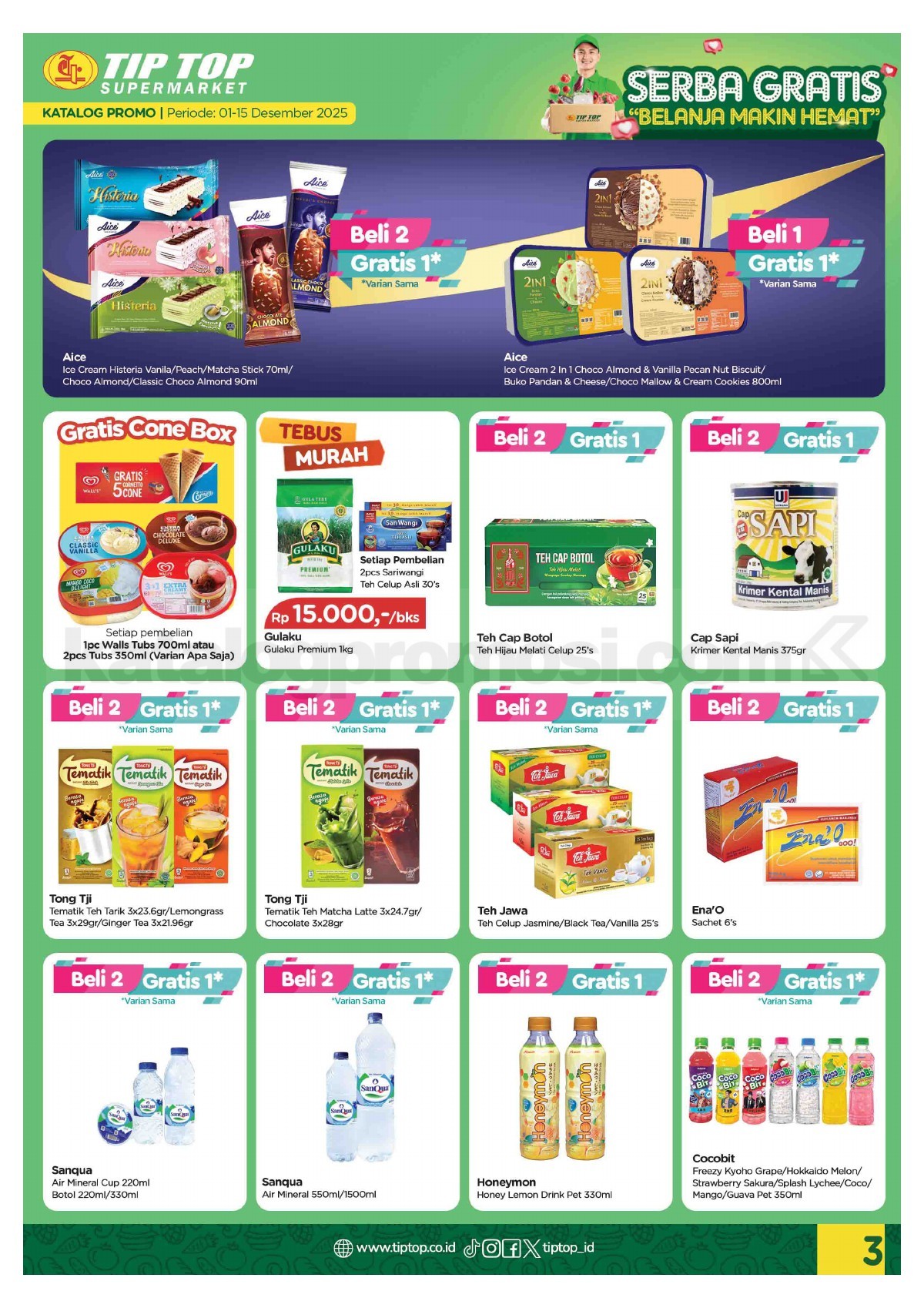 Promo TIP TOP SWALAYAN Katalog Mingguan 01-15 Desember 2025 Promo TIP TOP SWALAYAN Katalog Mingguan 01-15 Desember 2025 3