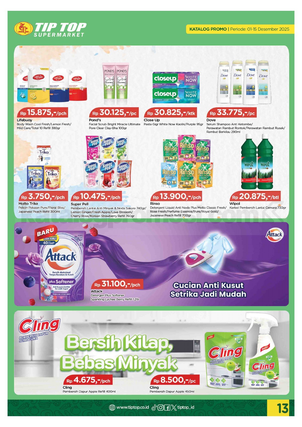 Promo TIP TOP SWALAYAN Katalog Mingguan 01-15 Desember 2025 Promo TIP TOP SWALAYAN Katalog Mingguan 01-15 Desember 2025 12