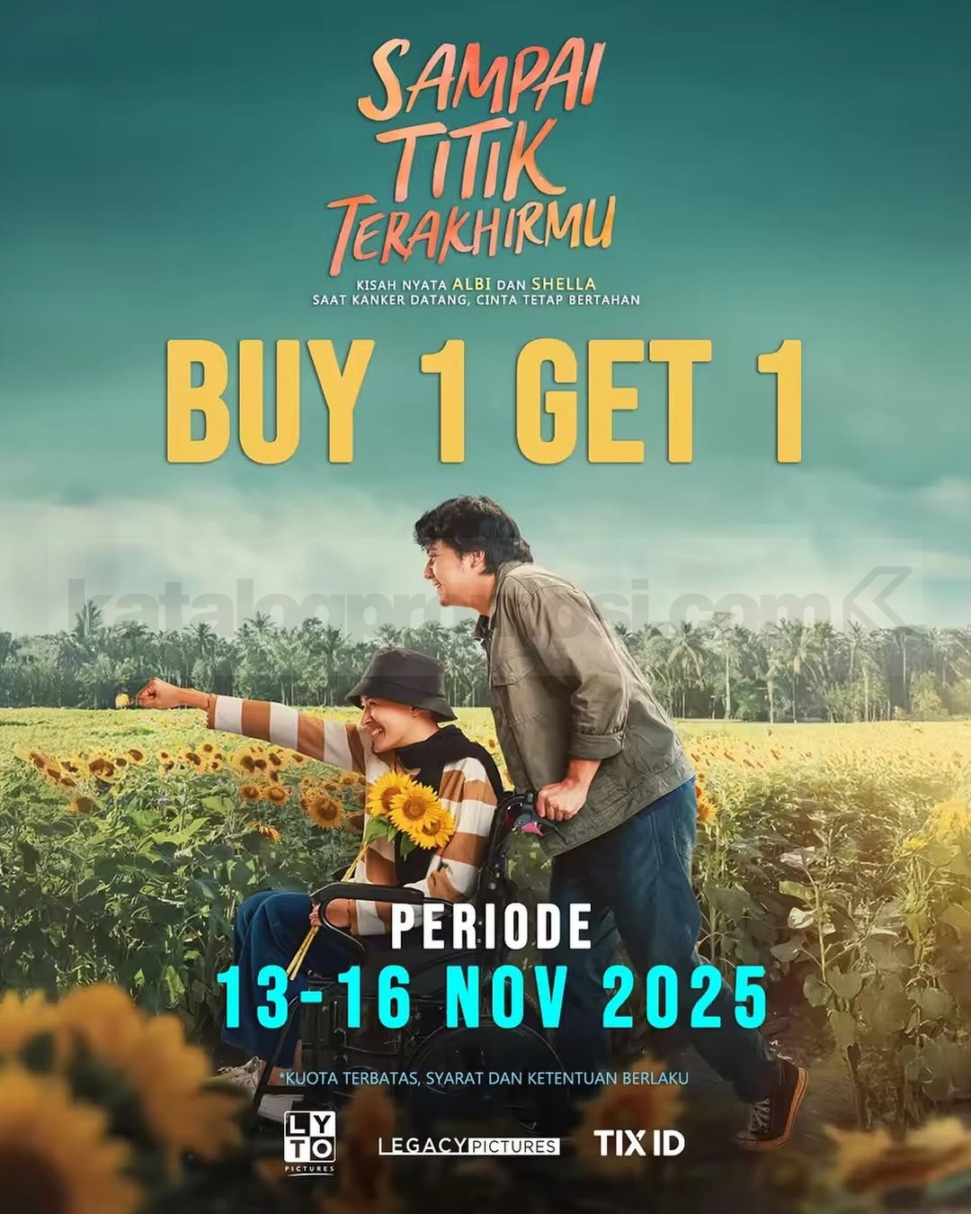 Promo TIX ID Beli 1 Gratis 1 Tiket Film Sampai Titik Terakhirmu Promo TIX ID Beli 1 Gratis 1 Tiket Film Sampai Titik Terakhirmu