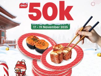 Promo Tom Sushi PVJ Bandung 5 Red Colorplates Rp.50.000 untuk dine in