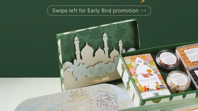 Promo Tous Les Jours Early Bird Hampers cashback hingga Rp. 200.000 untuk pre-order hampers Ramadan