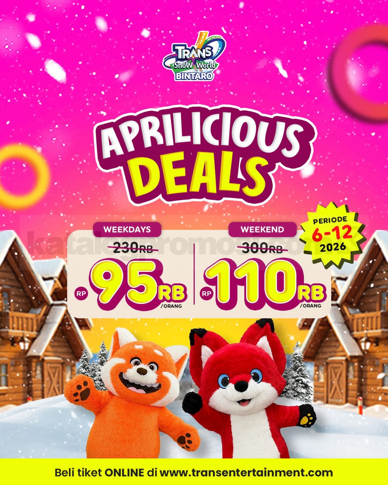 Promo Trans Snow World Bintaro Aprilicious Deals Rp. 95.000 Promo Trans Snow World Bintaro Aprilicious Deals Rp. 95.000 main salju hemat