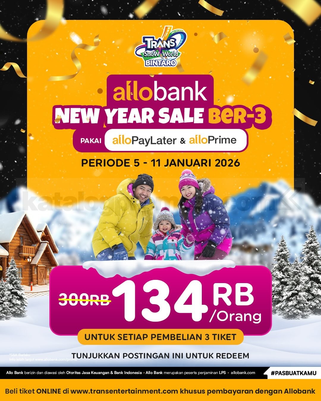 Promo Trans Snow World Bintaro Bank Partner Rp. 134.000 Promo Trans Snow World Bintaro Bank Partner Rp. 134.000 3