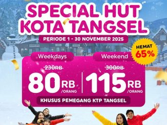Promo Trans Snow World Bintaro Spesial HUT Kota Tangerang Selatan mulai Rp.80.000 berlaku 1–30 November 2025