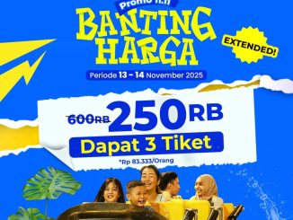 Promo Trans Studio Bandung 11.11 Banting Harga Tiket Rp.250.000 untuk 3 tiket berlaku 13–14 November 2025