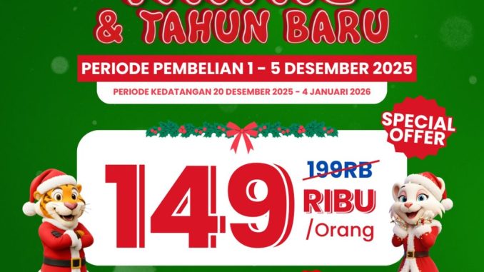 Promo Trans Studio Bandung Presale-2 Natal & Tahun Baru Rp. 149.000 untuk liburan indoor seru
