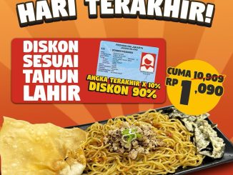 Promo Tsuka Ramen Diskon Sesuai Tahun Lahir hingga 90 persen berlaku 10–12 November 2025