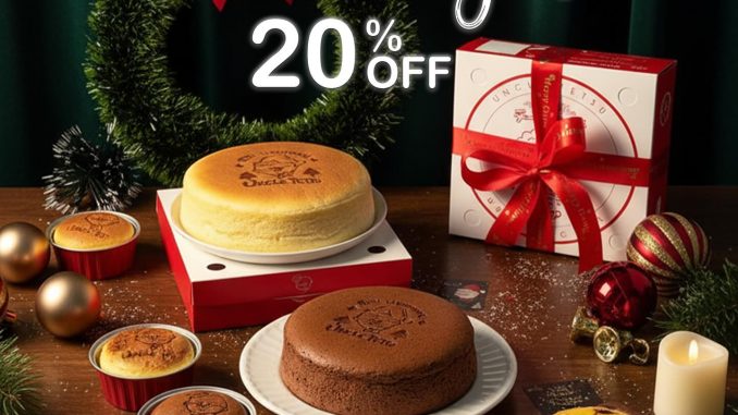 Promo Uncle Tetsu Early Bird Natal diskon 20% hampers cheesecake & cookies
