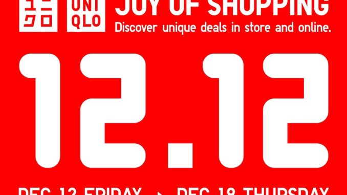 Promo UNIQLO 12.12 Sale Harga Spesial Mulai Rp. 199.000 1