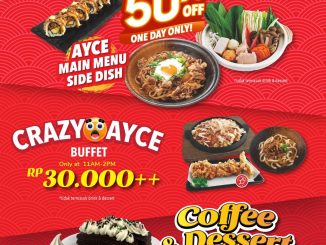 Promo Washoku SATO 11.11 Diskon 50% AYCE Main Menu & Side Dish berlaku 11 November 2025 di seluruh outlet