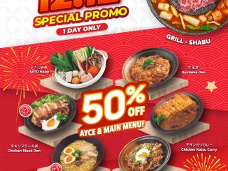 Promo Washoku Sato 12.12 Diskon 50% Ala Carte & All You Can Eat di Batu Tulis