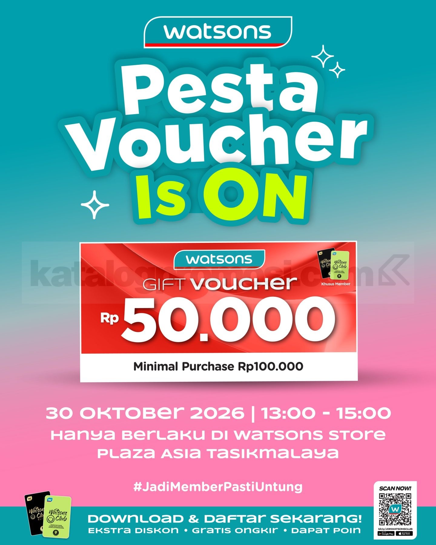 Promo Watsons Opening Sale Diskon hingga 50% Promo Watsons Opening Sale Diskon hingga 50% 1
