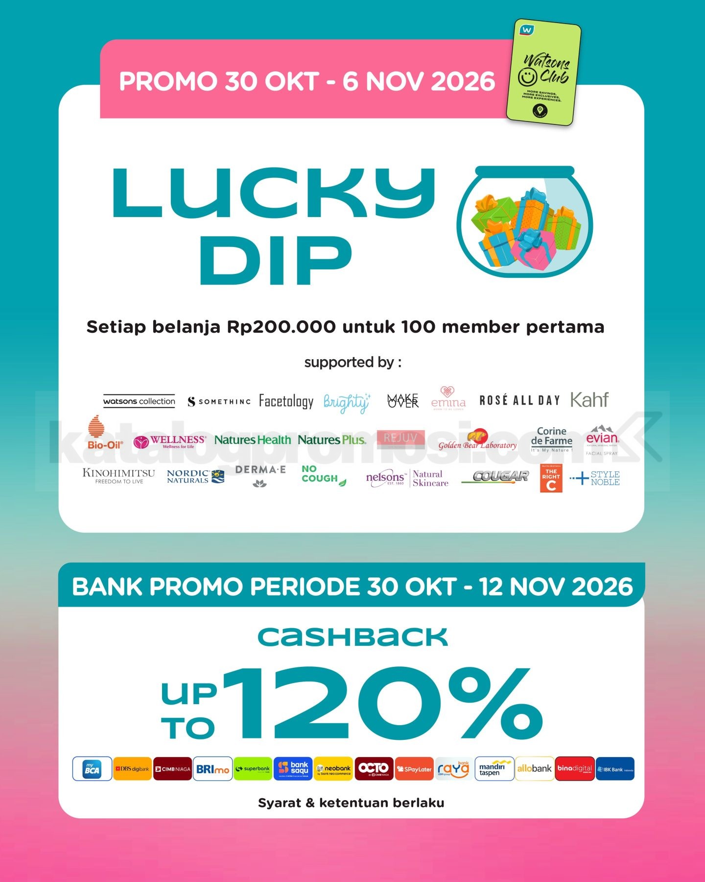 Promo Watsons Opening Sale Diskon hingga 50% Promo Watsons Opening Sale Diskon hingga 50% 5