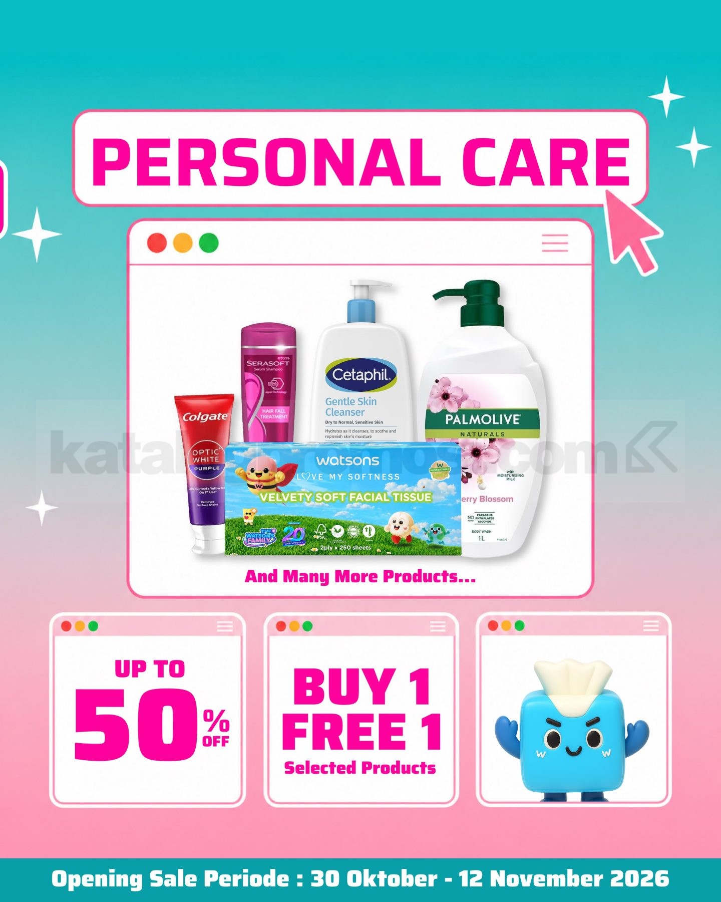 Promo Watsons Opening Sale Diskon hingga 50% Promo Watsons Opening Sale Diskon hingga 50% 4
