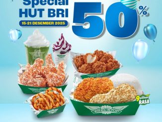 Promo Wingstop HUT BRI diskon 50% maksimal Rp. 65.000
