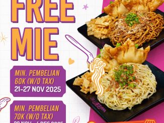 Promo Wizzmie Grand Opening Setia Budi Medan gratis mie dengan minimal pembelian 60K–70K