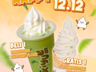 Promo Xiyue Happy 12.12 Buy 1 Get 1 Signature Matcha Float dan bonus Signature Ice Cream Cone