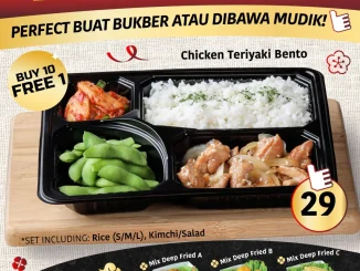 Promo Yakiniku Like Bento Buy 10 Free 1 mulai Rp. 29.000 dengan pilihan menu bento praktis untuk bukber atau perjalanan