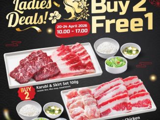 Promo Yakiniku Like Hari Kartini Beli 2 Gratis 1 periode 20 – 24 April 2026 pukul 10.00 – 17.00 khusus wanita di outlet Yakiniku Like