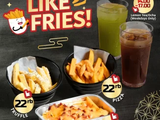 Promo YAKINIKU LIKE Like Fries mulai Rp. 22 ribu dengan pilihan rasa dan combo minuman