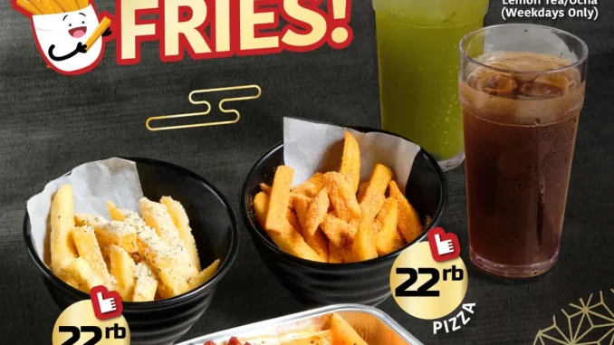 Promo YAKINIKU LIKE Like Fries mulai Rp. 22 ribu dengan pilihan rasa dan combo minuman