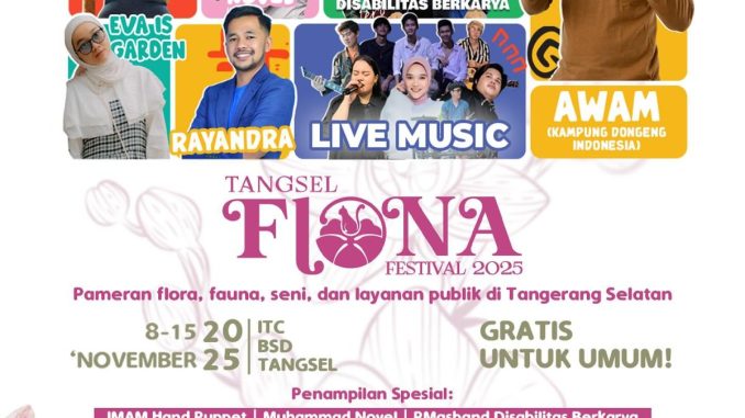 Tangsel Flona Festival 2025 di ITC BSD menampilkan pameran flora, fauna, dan pertunjukan seni di Tangerang Selatan