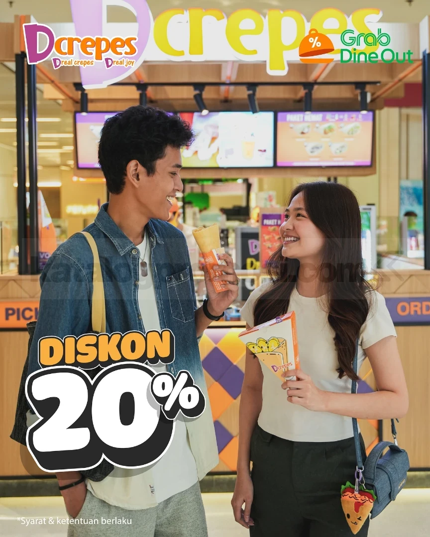 Promo Dcrepes GrabFood Dine Out Deals Diskon 20% Promo Dcrepes GrabFood Dine Out Deals Diskon 20% 1