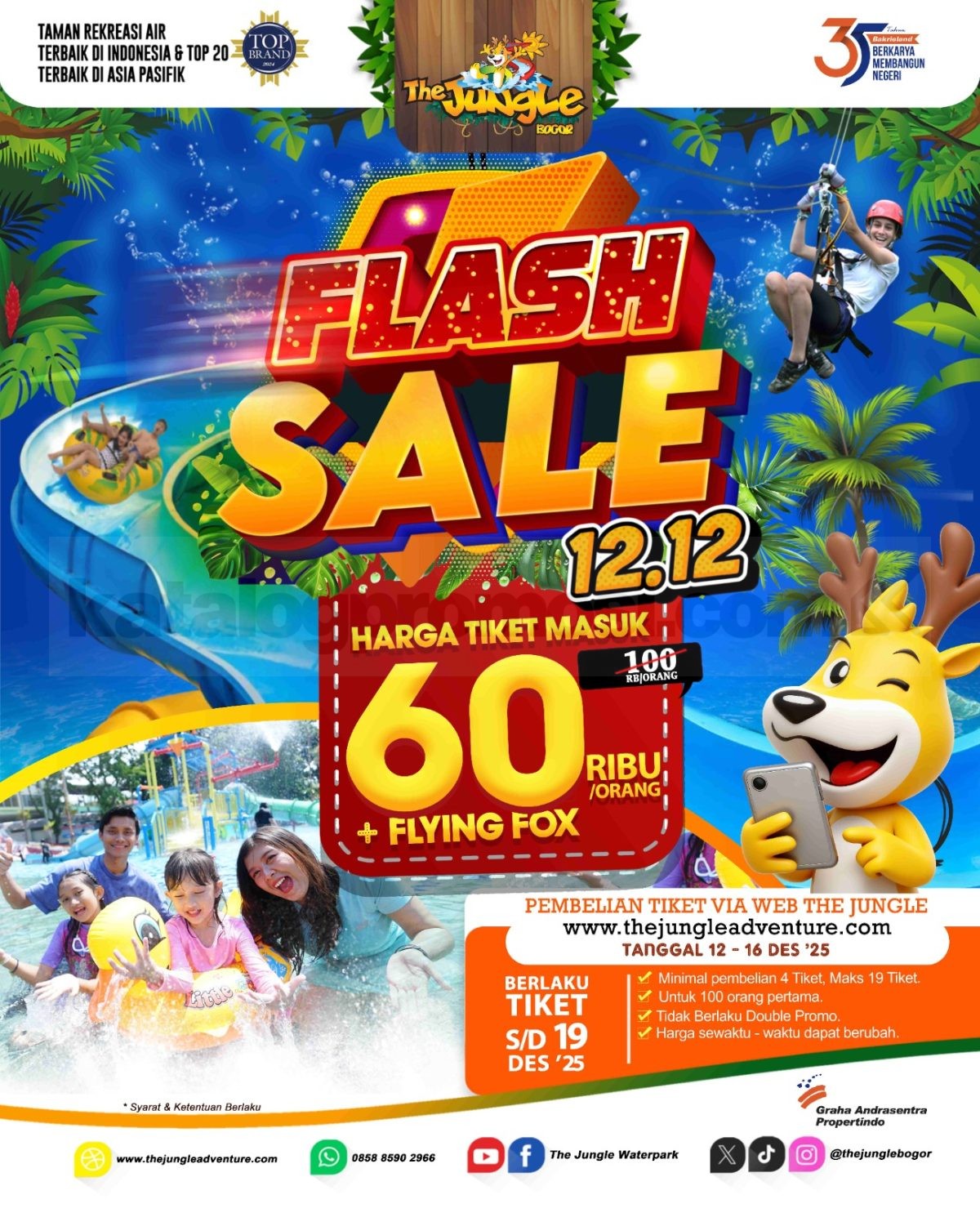 Promo The Jungle 12.12 Flash Sale Rp. 60.000 Promo The Jungle 12.12 Flash Sale Rp. 60.000 1