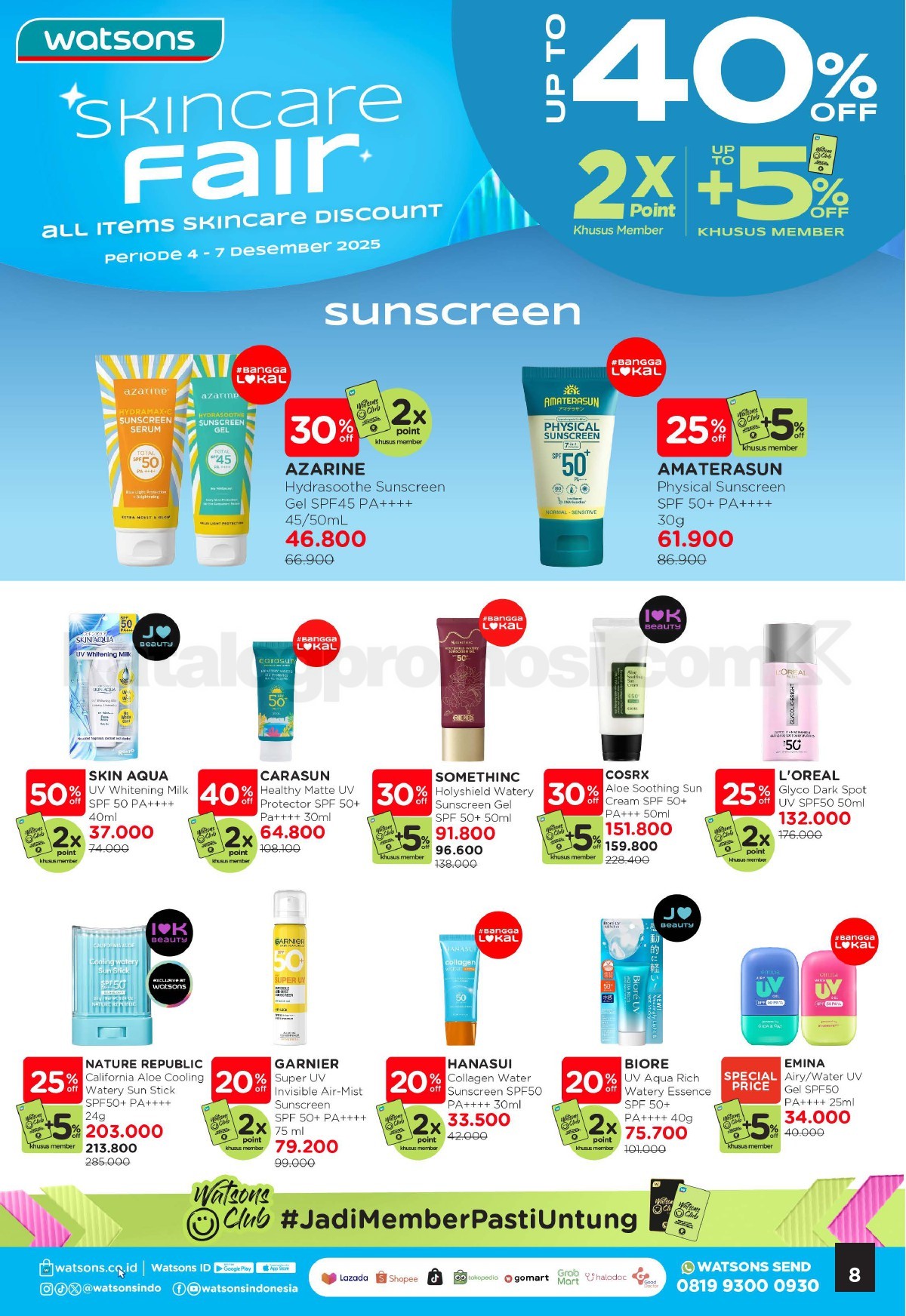 WATSONS WEEKEND SPECIAL Diskon hingga 50% WATSONS WEEKEND SPECIAL Diskon hingga 50% 8