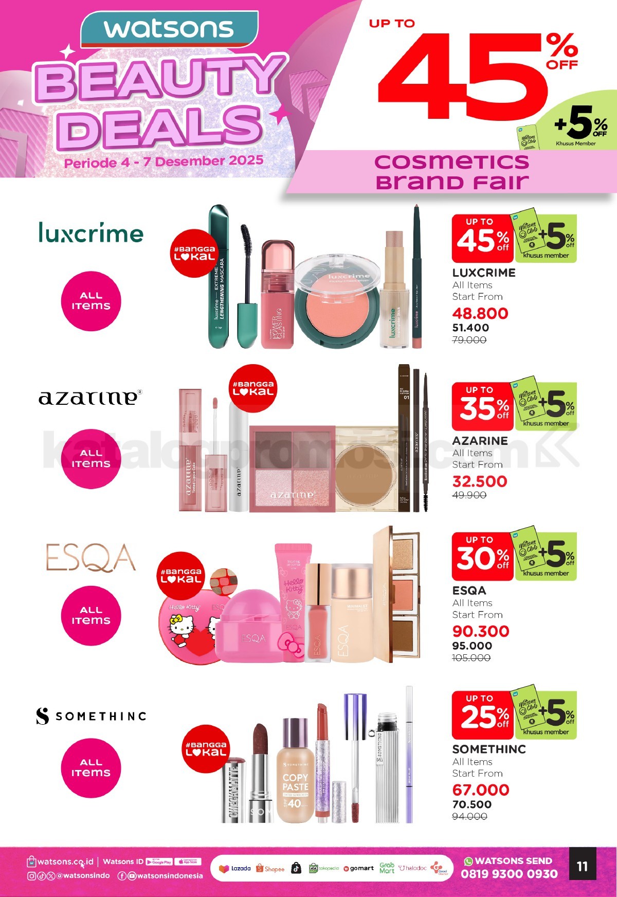 WATSONS WEEKEND SPECIAL Diskon hingga 50% WATSONS WEEKEND SPECIAL Diskon hingga 50% 11