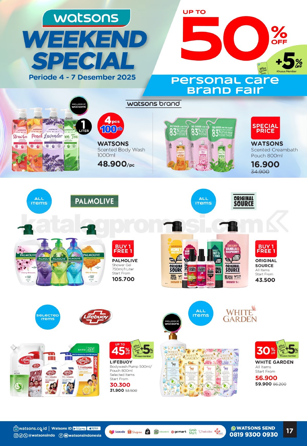 WATSONS WEEKEND SPECIAL Diskon hingga 50% WATSONS WEEKEND SPECIAL Diskon hingga 50% 17