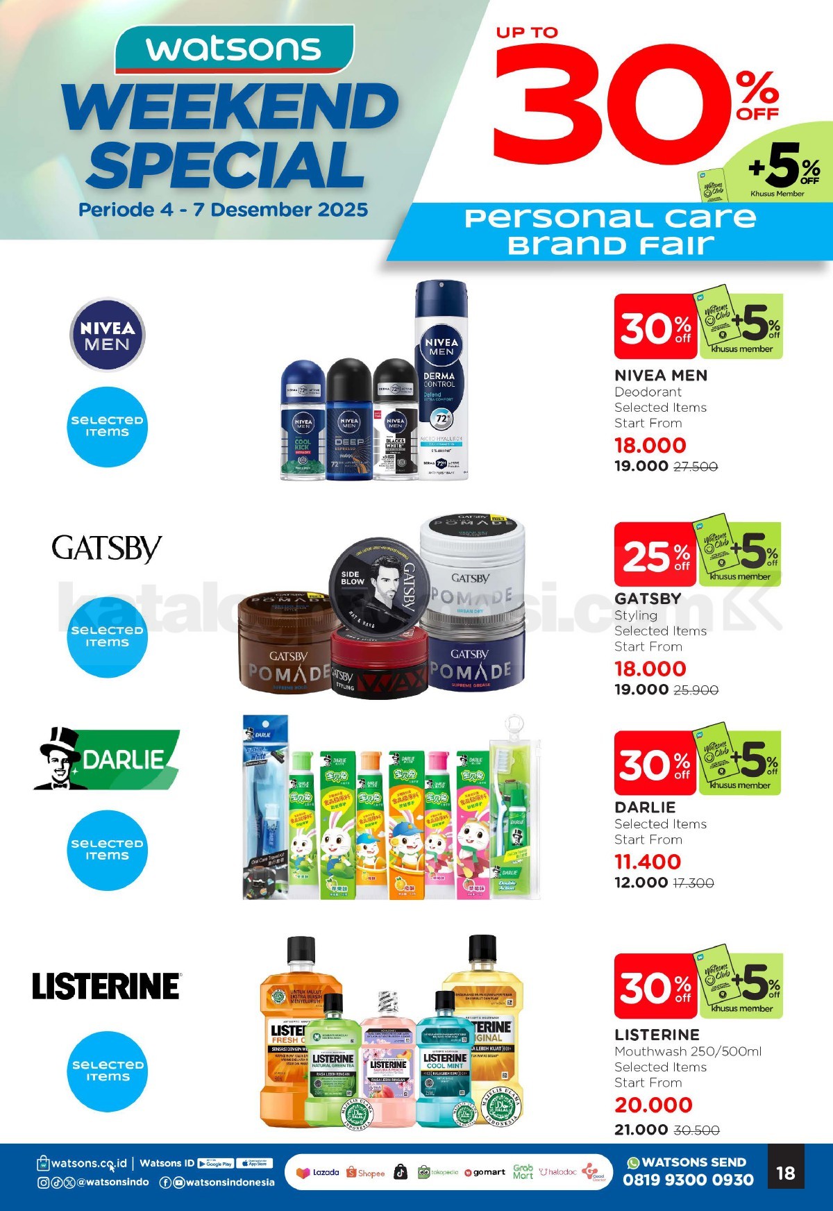 WATSONS WEEKEND SPECIAL Diskon hingga 50% WATSONS WEEKEND SPECIAL Diskon hingga 50% 18