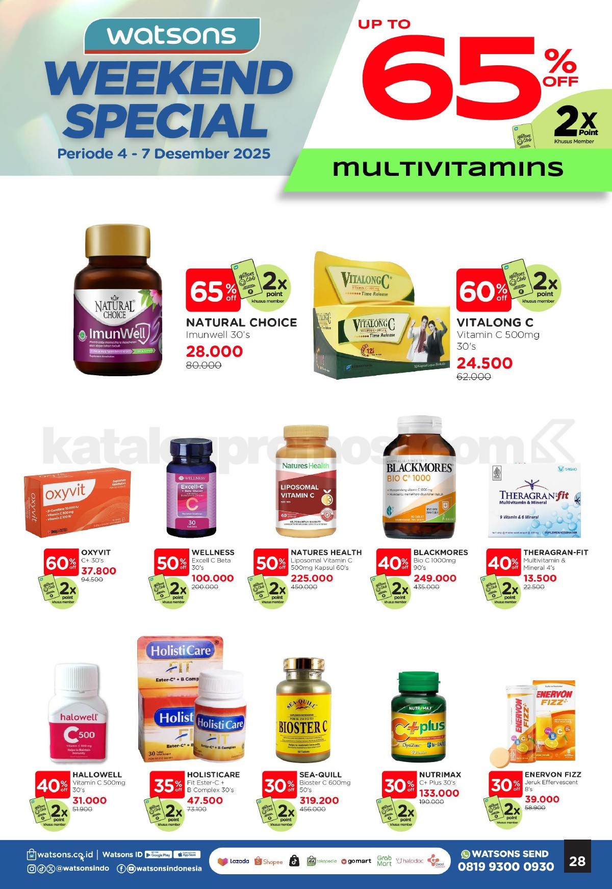 WATSONS WEEKEND SPECIAL Diskon hingga 50% WATSONS WEEKEND SPECIAL Diskon hingga 50% 28