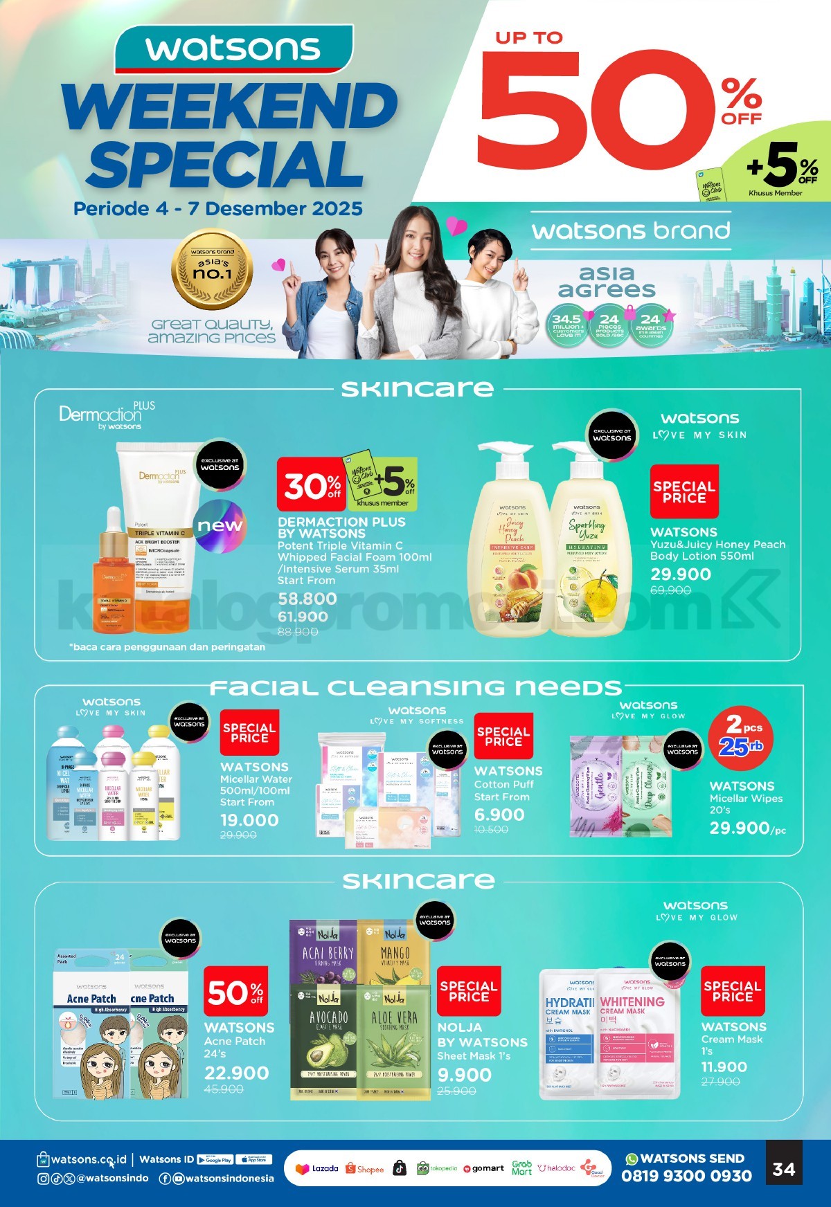 WATSONS WEEKEND SPECIAL Diskon hingga 50% WATSONS WEEKEND SPECIAL Diskon hingga 50% 34
