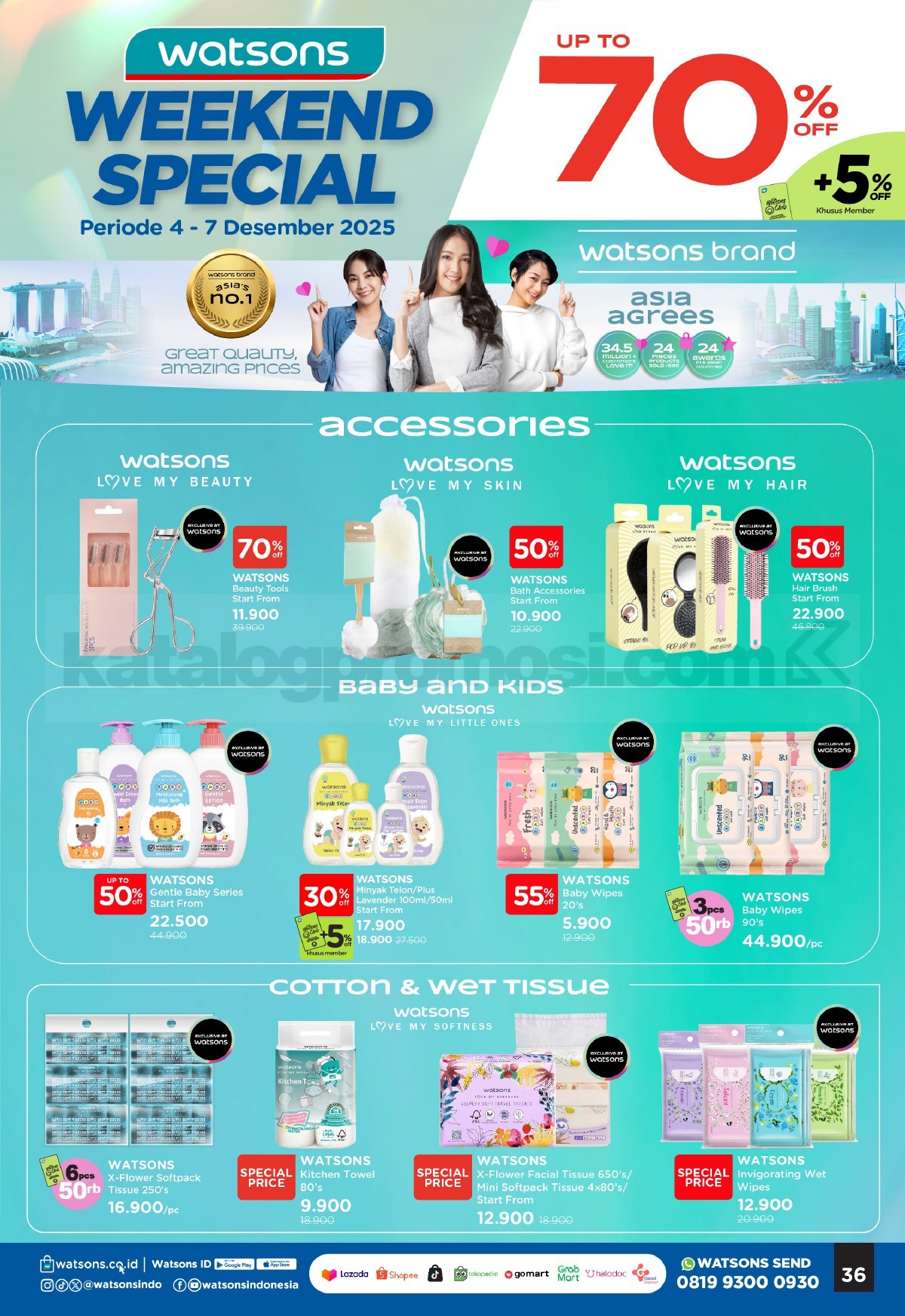 WATSONS WEEKEND SPECIAL Diskon hingga 50% WATSONS WEEKEND SPECIAL Diskon hingga 50% 36