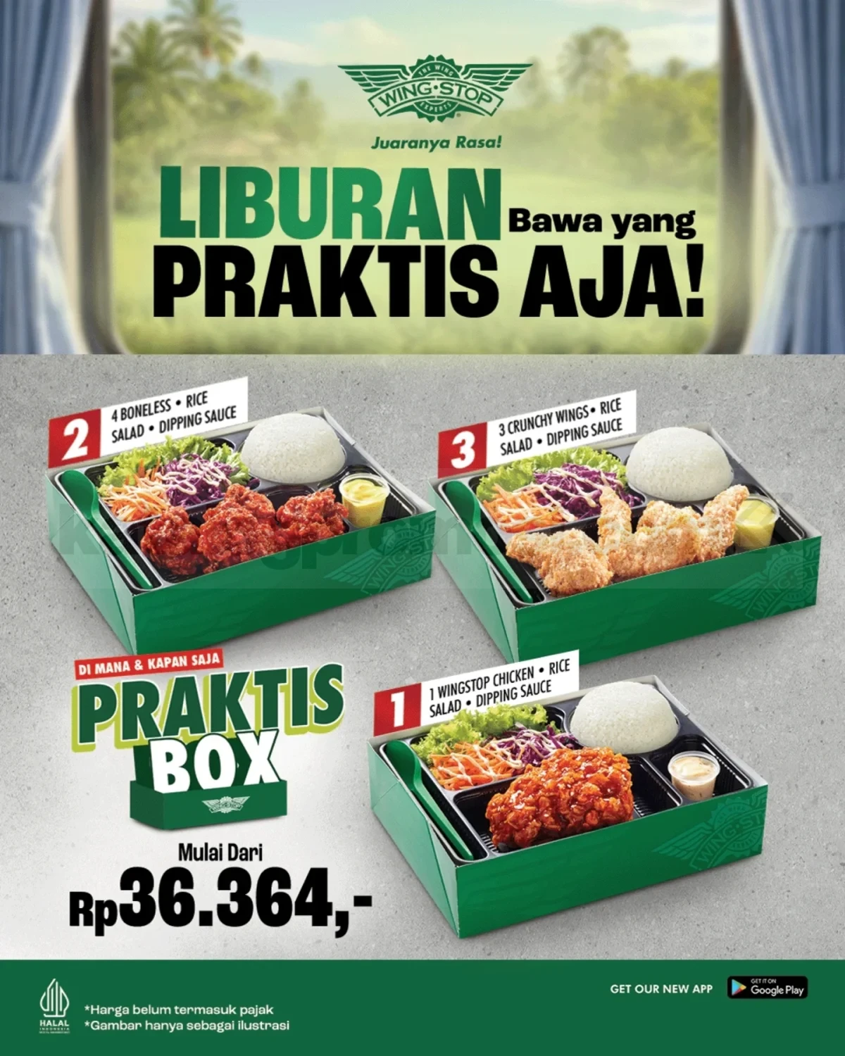 Promo Wingstop Paket Praktis Box mulai dari Rp36ribuan Promo Wingstop Paket Praktis Box mulai dari Rp36ribuan 1