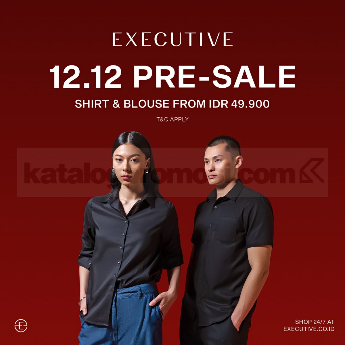 Executive 12.12 Pre-Sale! Kemeja & Blus Mulai 49K 