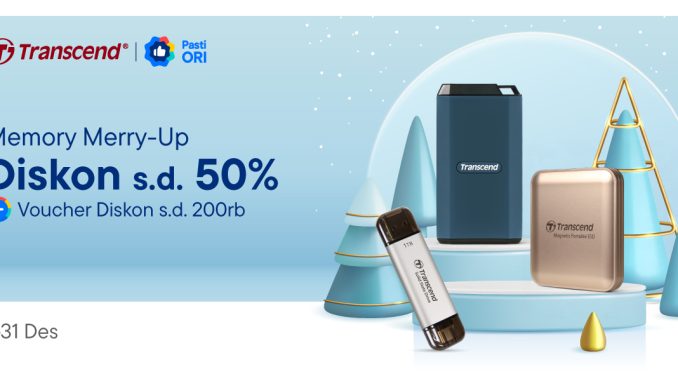 Memory Merry-Up! Promo Transcend di Blibli Diskon 50% + Voucher 200K