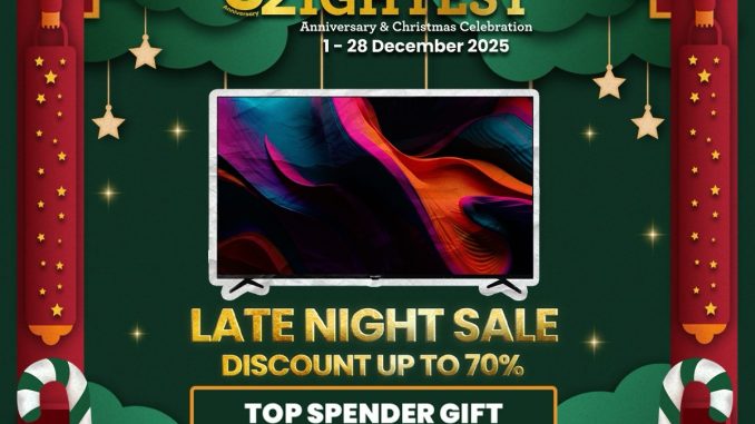 Metropolitan Mall Bekasi 32IGHTEST Anniversary & Christmas Celebration Diskon hingga 70%!