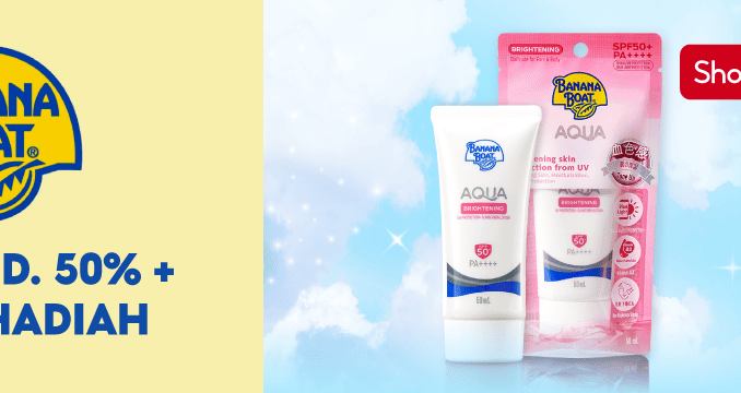 Promo Banana Boat Diskon hingga 50% + Gratis Hadiah di Shopee