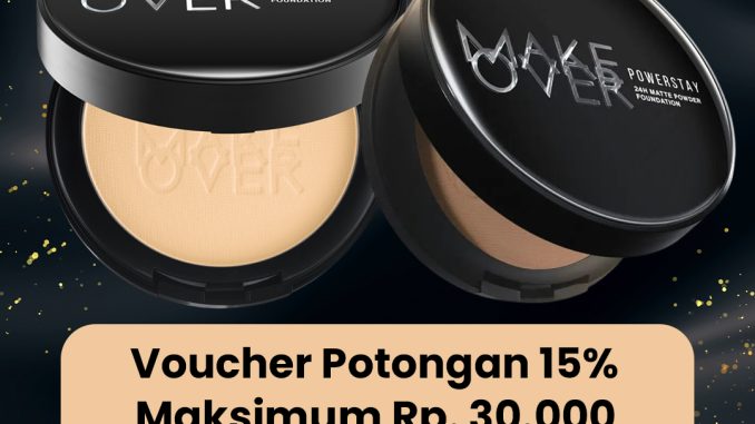 Promo Make Over Voucher Potongan 15% di Shopee